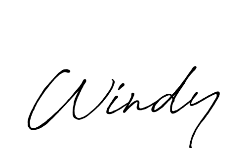 It looks lik you need a new signature style for name Windy. Design unique handwritten (Antro_Vectra_Bolder) signature with our free signature maker in just a few clicks. Windy signature style 7 images and pictures png