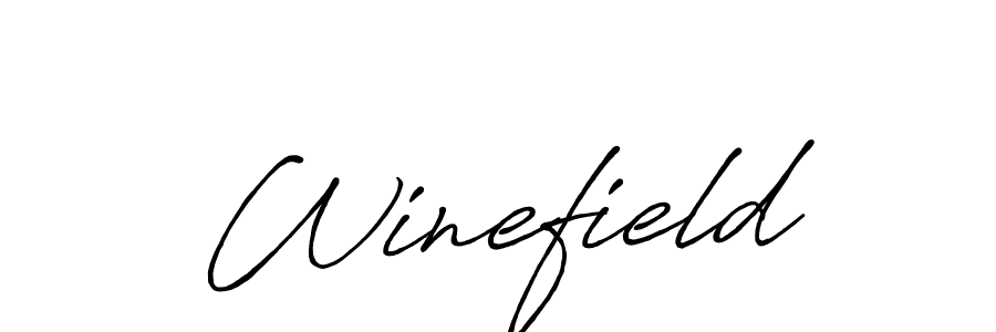 You should practise on your own different ways (Antro_Vectra_Bolder) to write your name (Winefield) in signature. don't let someone else do it for you. Winefield signature style 7 images and pictures png