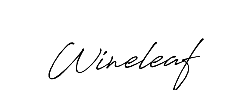 It looks lik you need a new signature style for name Wineleaf. Design unique handwritten (Antro_Vectra_Bolder) signature with our free signature maker in just a few clicks. Wineleaf signature style 7 images and pictures png
