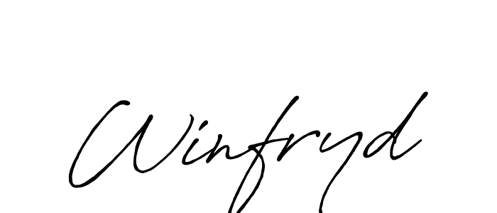 Use a signature maker to create a handwritten signature online. With this signature software, you can design (Antro_Vectra_Bolder) your own signature for name Winfryd. Winfryd signature style 7 images and pictures png
