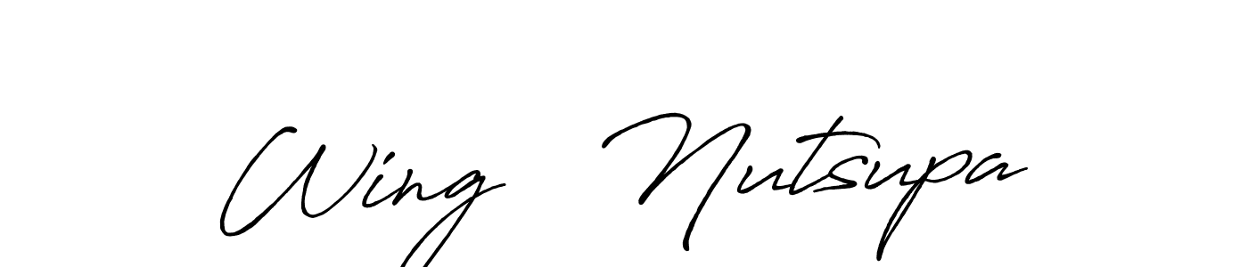 Check out images of Autograph of Wing   Nutsupa name. Actor Wing   Nutsupa Signature Style. Antro_Vectra_Bolder is a professional sign style online. Wing   Nutsupa signature style 7 images and pictures png