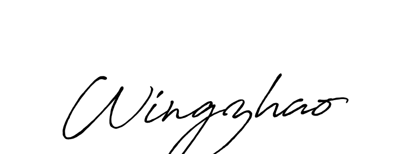 Wingzhao stylish signature style. Best Handwritten Sign (Antro_Vectra_Bolder) for my name. Handwritten Signature Collection Ideas for my name Wingzhao. Wingzhao signature style 7 images and pictures png