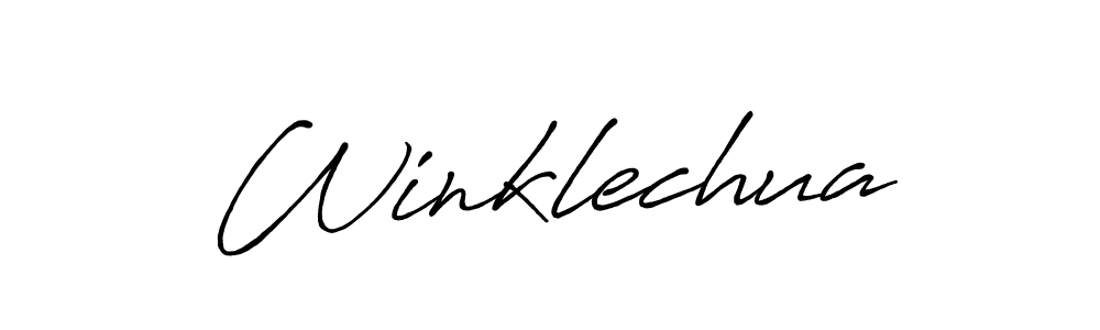 Winklechua stylish signature style. Best Handwritten Sign (Antro_Vectra_Bolder) for my name. Handwritten Signature Collection Ideas for my name Winklechua. Winklechua signature style 7 images and pictures png