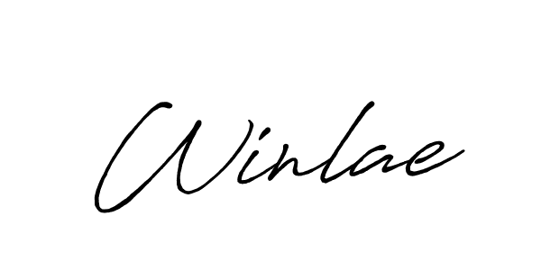 Make a beautiful signature design for name Winlae. With this signature (Antro_Vectra_Bolder) style, you can create a handwritten signature for free. Winlae signature style 7 images and pictures png