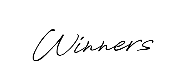 Also You can easily find your signature by using the search form. We will create Winners name handwritten signature images for you free of cost using Antro_Vectra_Bolder sign style. Winners signature style 7 images and pictures png