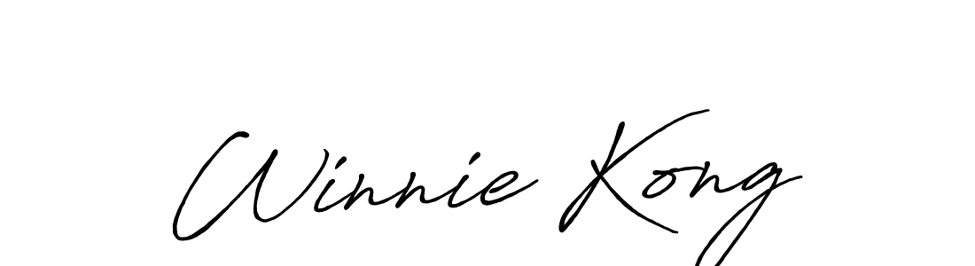 Create a beautiful signature design for name Winnie Kong. With this signature (Antro_Vectra_Bolder) fonts, you can make a handwritten signature for free. Winnie Kong signature style 7 images and pictures png