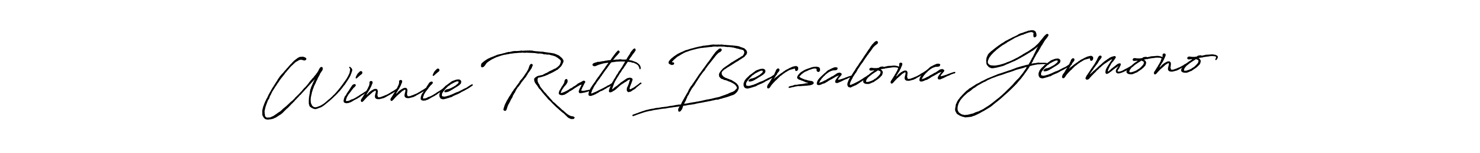 Best and Professional Signature Style for Winnie Ruth Bersalona Germono. Antro_Vectra_Bolder Best Signature Style Collection. Winnie Ruth Bersalona Germono signature style 7 images and pictures png