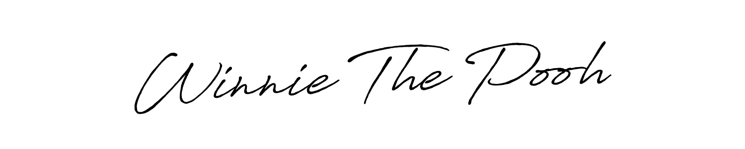 Similarly Antro_Vectra_Bolder is the best handwritten signature design. Signature creator online .You can use it as an online autograph creator for name Winnie The Pooh. Winnie The Pooh signature style 7 images and pictures png