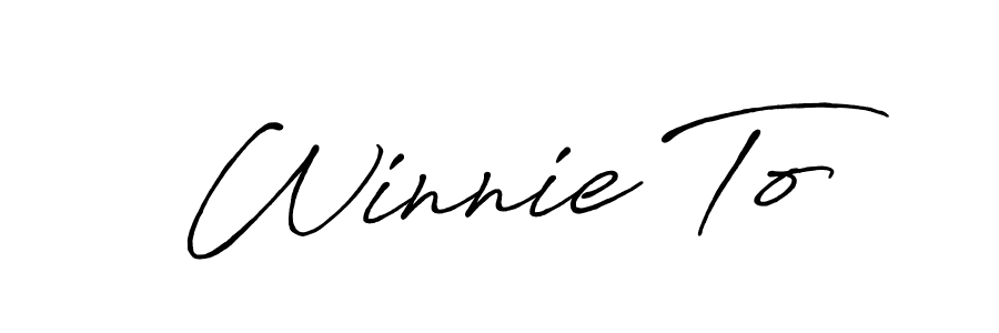 Make a beautiful signature design for name Winnie To. Use this online signature maker to create a handwritten signature for free. Winnie To signature style 7 images and pictures png