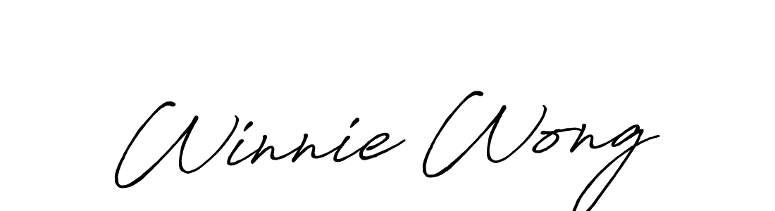 Design your own signature with our free online signature maker. With this signature software, you can create a handwritten (Antro_Vectra_Bolder) signature for name Winnie Wong. Winnie Wong signature style 7 images and pictures png