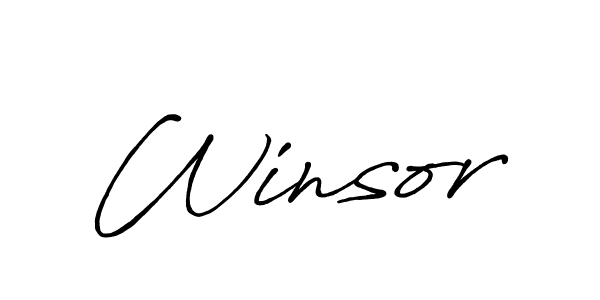 Design your own signature with our free online signature maker. With this signature software, you can create a handwritten (Antro_Vectra_Bolder) signature for name Winsor. Winsor signature style 7 images and pictures png
