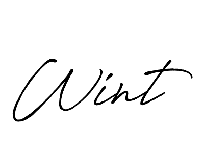 How to Draw Wint signature style? Antro_Vectra_Bolder is a latest design signature styles for name Wint. Wint signature style 7 images and pictures png