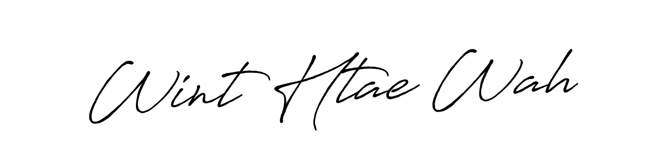 It looks lik you need a new signature style for name Wint Htae Wah. Design unique handwritten (Antro_Vectra_Bolder) signature with our free signature maker in just a few clicks. Wint Htae Wah signature style 7 images and pictures png