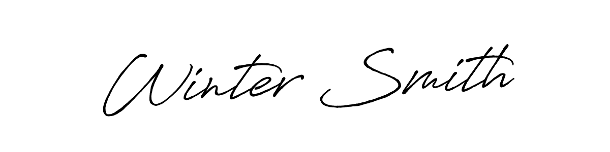 Design your own signature with our free online signature maker. With this signature software, you can create a handwritten (Antro_Vectra_Bolder) signature for name Winter Smith. Winter Smith signature style 7 images and pictures png