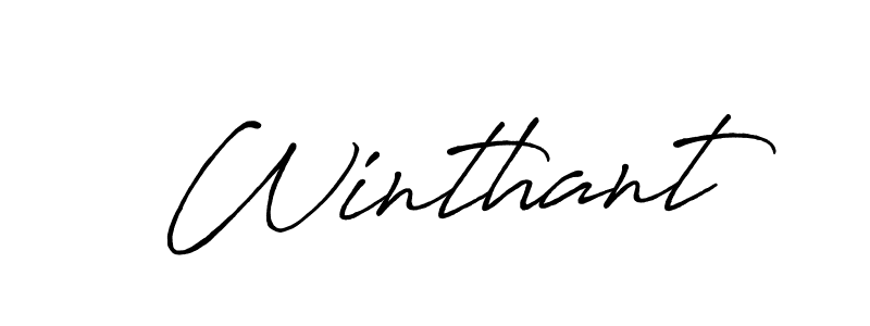 Make a beautiful signature design for name Winthant. With this signature (Antro_Vectra_Bolder) style, you can create a handwritten signature for free. Winthant signature style 7 images and pictures png