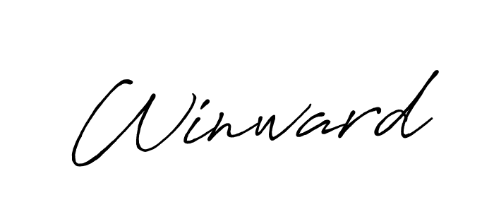 Make a beautiful signature design for name Winward. With this signature (Antro_Vectra_Bolder) style, you can create a handwritten signature for free. Winward signature style 7 images and pictures png