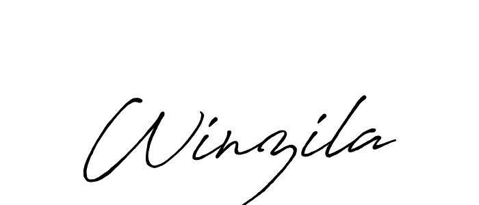 How to Draw Winzila signature style? Antro_Vectra_Bolder is a latest design signature styles for name Winzila. Winzila signature style 7 images and pictures png