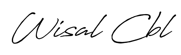 Practice writing Wisal Cbl with the flow of Antro_Vectra_Bolder lettering. A fantastic source of inspiration for developing your personal signature style. Wisal Cbl signature style 7 images and pictures png