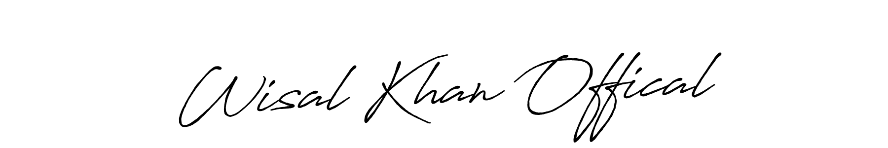 How to Draw Wisal Khan Offical signature style? Antro_Vectra_Bolder is a latest design signature styles for name Wisal Khan Offical. Wisal Khan Offical signature style 7 images and pictures png