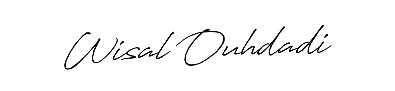 You can use this online signature creator to create a handwritten signature for the name Wisal Ouhdadi. This is the best online autograph maker. Wisal Ouhdadi signature style 7 images and pictures png