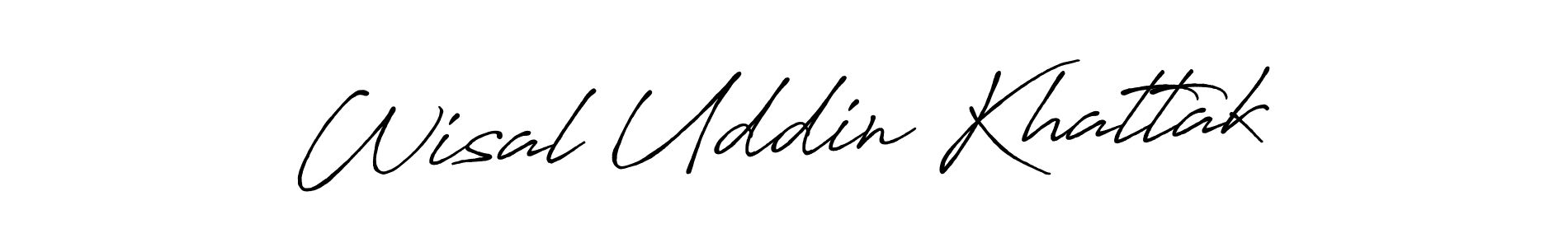 How to make Wisal Uddin Khattak name signature. Use Antro_Vectra_Bolder style for creating short signs online. This is the latest handwritten sign. Wisal Uddin Khattak signature style 7 images and pictures png