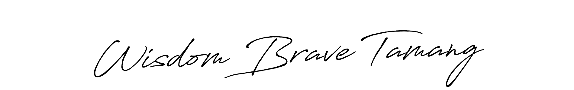 It looks lik you need a new signature style for name Wisdom Brave Tamang. Design unique handwritten (Antro_Vectra_Bolder) signature with our free signature maker in just a few clicks. Wisdom Brave Tamang signature style 7 images and pictures png