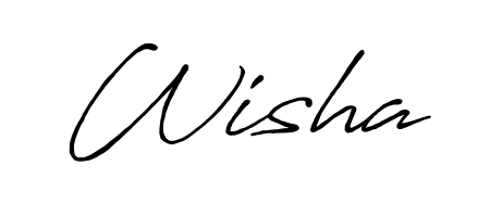 Best and Professional Signature Style for Wisha. Antro_Vectra_Bolder Best Signature Style Collection. Wisha signature style 7 images and pictures png