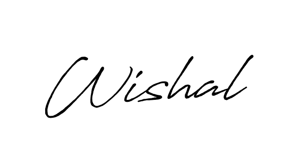 Design your own signature with our free online signature maker. With this signature software, you can create a handwritten (Antro_Vectra_Bolder) signature for name Wishal. Wishal signature style 7 images and pictures png