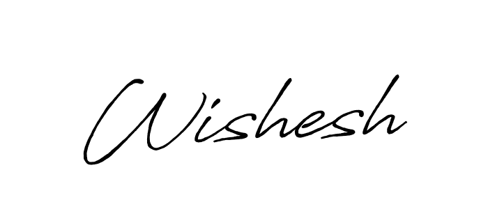 Wishesh stylish signature style. Best Handwritten Sign (Antro_Vectra_Bolder) for my name. Handwritten Signature Collection Ideas for my name Wishesh. Wishesh signature style 7 images and pictures png