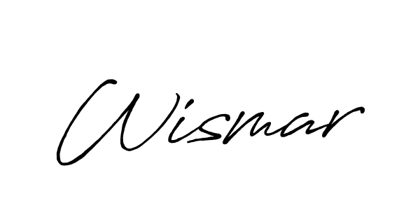 Wismar stylish signature style. Best Handwritten Sign (Antro_Vectra_Bolder) for my name. Handwritten Signature Collection Ideas for my name Wismar. Wismar signature style 7 images and pictures png