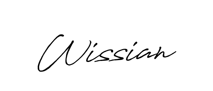 Make a beautiful signature design for name Wissian. Use this online signature maker to create a handwritten signature for free. Wissian signature style 7 images and pictures png