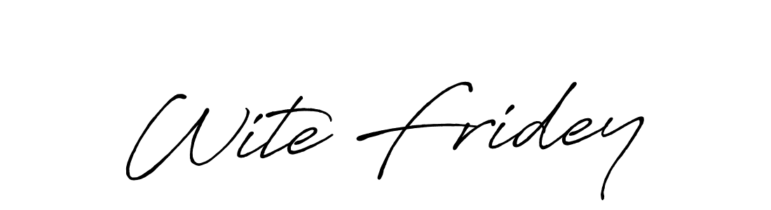 How to Draw Wite Fridey signature style? Antro_Vectra_Bolder is a latest design signature styles for name Wite Fridey. Wite Fridey signature style 7 images and pictures png
