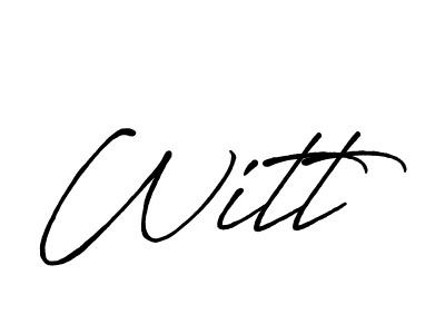 How to make Witt name signature. Use Antro_Vectra_Bolder style for creating short signs online. This is the latest handwritten sign. Witt signature style 7 images and pictures png