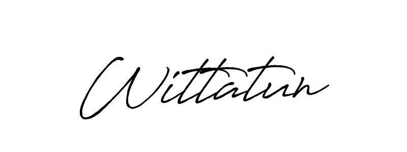 How to make Wittatun signature? Antro_Vectra_Bolder is a professional autograph style. Create handwritten signature for Wittatun name. Wittatun signature style 7 images and pictures png