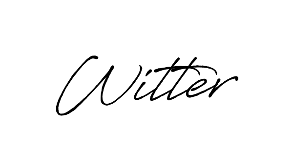 Design your own signature with our free online signature maker. With this signature software, you can create a handwritten (Antro_Vectra_Bolder) signature for name Witter. Witter signature style 7 images and pictures png