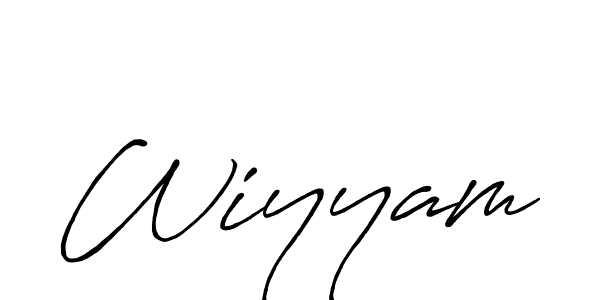 How to make Wiyyam signature? Antro_Vectra_Bolder is a professional autograph style. Create handwritten signature for Wiyyam name. Wiyyam signature style 7 images and pictures png
