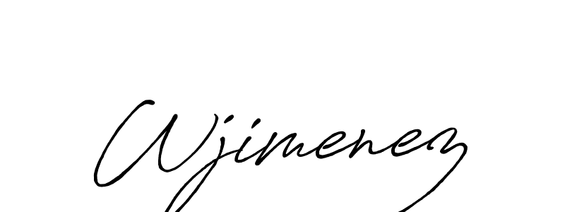 if you are searching for the best signature style for your name Wjimenez. so please give up your signature search. here we have designed multiple signature styles  using Antro_Vectra_Bolder. Wjimenez signature style 7 images and pictures png