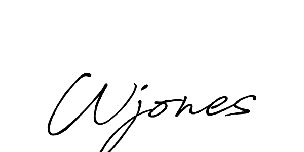 Make a beautiful signature design for name Wjones. Use this online signature maker to create a handwritten signature for free. Wjones signature style 7 images and pictures png