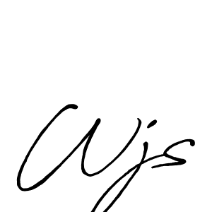You should practise on your own different ways (Antro_Vectra_Bolder) to write your name (Wjs) in signature. don't let someone else do it for you. Wjs signature style 7 images and pictures png