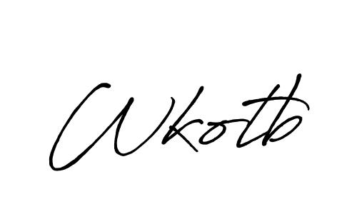 Create a beautiful signature design for name Wkotb. With this signature (Antro_Vectra_Bolder) fonts, you can make a handwritten signature for free. Wkotb signature style 7 images and pictures png