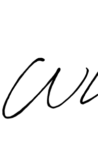 Create a beautiful signature design for name Wl. With this signature (Antro_Vectra_Bolder) fonts, you can make a handwritten signature for free. Wl signature style 7 images and pictures png