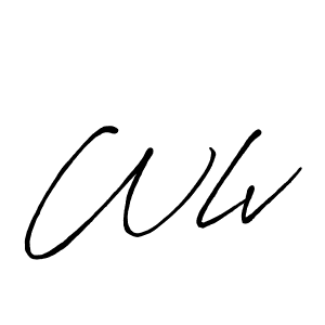 You should practise on your own different ways (Antro_Vectra_Bolder) to write your name (Wlv) in signature. don't let someone else do it for you. Wlv signature style 7 images and pictures png