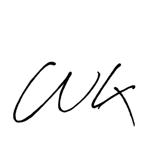 Create a beautiful signature design for name Wlx. With this signature (Antro_Vectra_Bolder) fonts, you can make a handwritten signature for free. Wlx signature style 7 images and pictures png