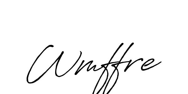 How to make Wmffre signature? Antro_Vectra_Bolder is a professional autograph style. Create handwritten signature for Wmffre name. Wmffre signature style 7 images and pictures png