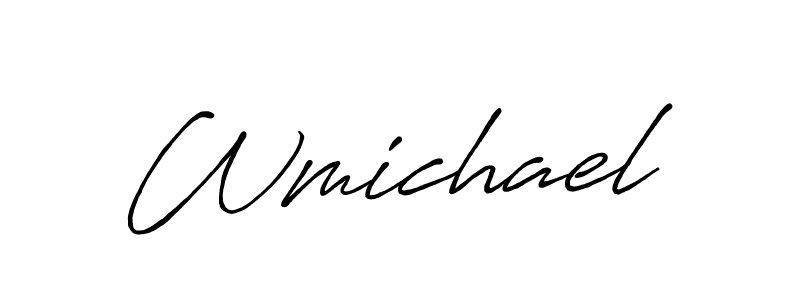 Wmichael stylish signature style. Best Handwritten Sign (Antro_Vectra_Bolder) for my name. Handwritten Signature Collection Ideas for my name Wmichael. Wmichael signature style 7 images and pictures png