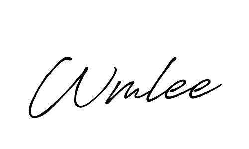 Make a beautiful signature design for name Wmlee. With this signature (Antro_Vectra_Bolder) style, you can create a handwritten signature for free. Wmlee signature style 7 images and pictures png