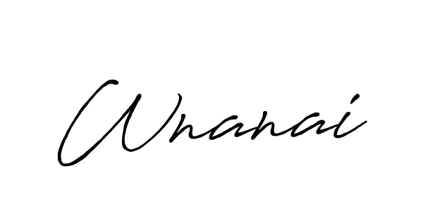 The best way (Antro_Vectra_Bolder) to make a short signature is to pick only two or three words in your name. The name Wnanai include a total of six letters. For converting this name. Wnanai signature style 7 images and pictures png