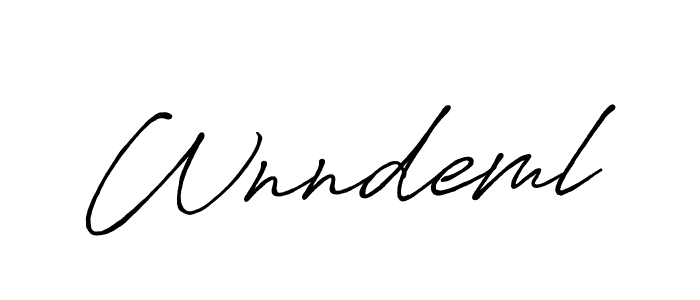 if you are searching for the best signature style for your name Wnndeml. so please give up your signature search. here we have designed multiple signature styles  using Antro_Vectra_Bolder. Wnndeml signature style 7 images and pictures png