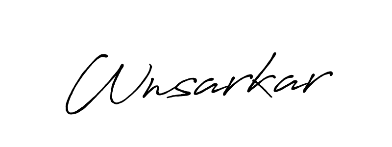 Make a beautiful signature design for name Wnsarkar. Use this online signature maker to create a handwritten signature for free. Wnsarkar signature style 7 images and pictures png