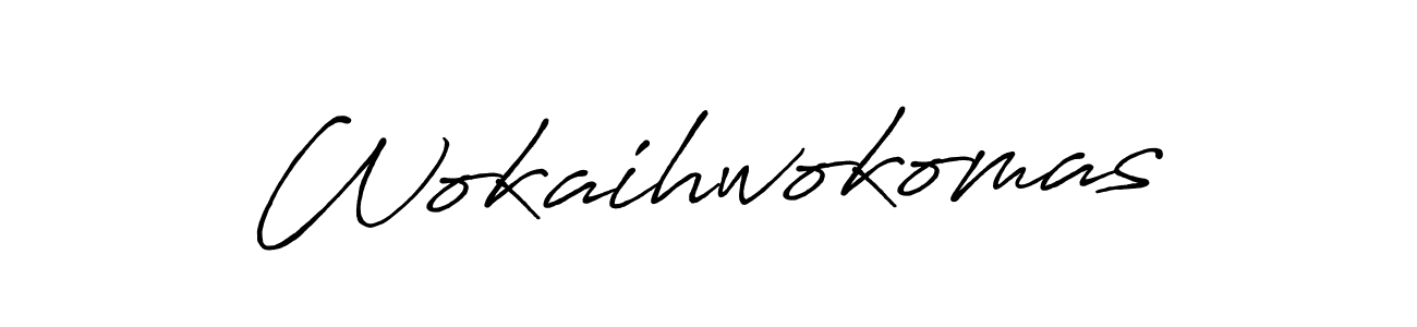 Also we have Wokaihwokomas name is the best signature style. Create professional handwritten signature collection using Antro_Vectra_Bolder autograph style. Wokaihwokomas signature style 7 images and pictures png